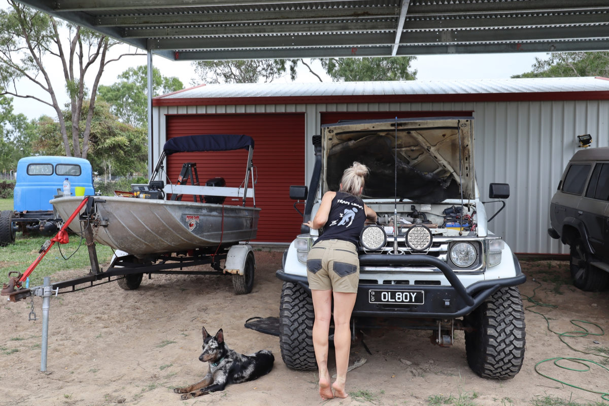 Toyota Landcruiser 75 series, modified.